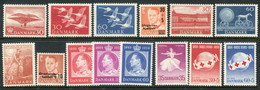 DENMARK 1956-59 Complete Issues, MNH / **.  Michel 363-76 - Unused Stamps