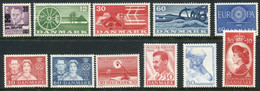 DENMARK 1960 Complete Issues, MNH / **. Michel 377-87 - Unused Stamps