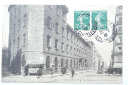 Cpa Paris XVIII Rue Damremont Et Les écoles 1910 - NOU32 - Enseignement, Ecoles Et Universités