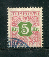 "DAENEMARK" 1907, Verrechnungsmarke Mi. 9x Gestempelt (B382) - Gebraucht