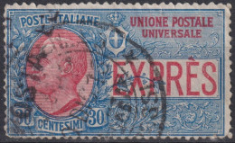 1908 Italien ° Mi:IT 93, Sn:IT E6, Yt:IT E2,  King Victor Emmanuel III Express 1908 - Exprespost