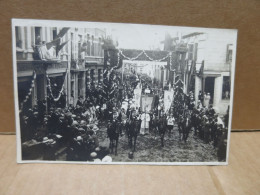 LONGLIER (Belgique) Carte Photo Fete Défilé Belle Animation - Neufchateau