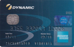 GREECE - Dynamic, Alpha Bank American Express, Used - Carte Di Credito (scadenza Min. 10 Anni)