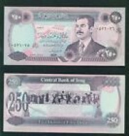 IRAQ -  1996 250 Dinars UNC  Banknote - Iraq