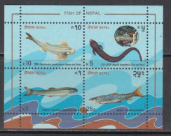 1993 Nepal Fish Poisson Souvenir Sheet  MNH - Népal