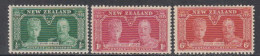 1935 New Zealand KGV Silver Jubilee  Complete Set Of 3 Mint HINGED - Unused Stamps