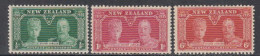 1935 New Zealand KGV Silver Jubilee  Complete Set Of 3 Mint HINGED - Nuovi