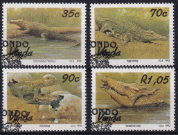 MiNr. 246 - 249 Südafrika, Venda    1992, 15. Okt. Krokodilzucht - Mit ET-Eckstempel - Venda