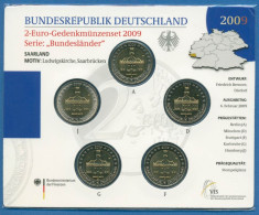 Deutschland 2 Euro 2009 Saarland Originalsatz St OVP (m1456) - Germania