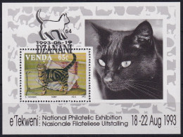 MiNr. Block 9 Südafrika, Venda    1993, 19. Mai. Hauskatzen - Mit ET-Eckstempel - Venda