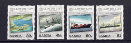 Samoa 1984 Lloyds Shipping Set Of 4 MNH SG No. 673-676 - Samoa