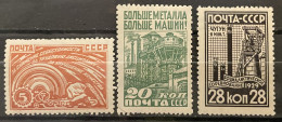 RUSSIA - MH* - 1929  - # 379,  381/382 - Nuovi