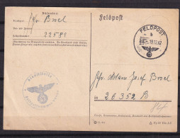 Germany 1942 Feldpost Card FPN 22589 To 26352  WWII Postal History  Used 5484 - Feldpost 2a Guerra Mondiale