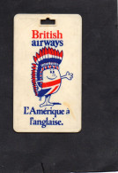 Etiquette à Bagage Plastifiée British Airways - Baggage Labels & Tags