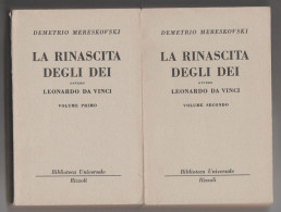 La Rinascita Degli Dei Demetrio Mereskovski BUR 1953 - Famous Authors