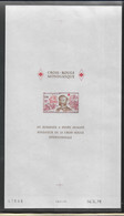 Monaco Bloc Gommé N°15** Essai Non Dentelé ,GD. Format 280 X 160. Croix-Rouge. RARE - Variétés