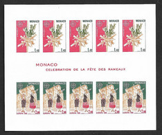 Monaco Bloc N°19a** Non Dentelé. Europa 1981 Cote 350€. - Plaatfouten En Curiosa