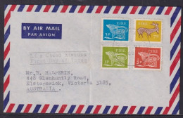 Ireland 1969 Symbols Airletter To Elsternwick - Storia Postale