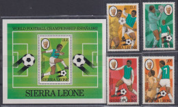 F-EX44518 SIERRA LEONE MNH 1982 CHAMPIONSHIP SOCCER FOOTBALL.  - 1982 – Espagne