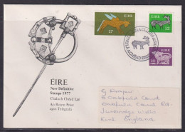 Ireland 1977 Definitives First Day Cover  Addressed To Tunbridge Wells - Storia Postale