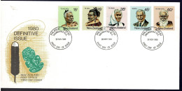 New Zealand 1980 Definitive Issue - Maori Personalities FDC - FDC