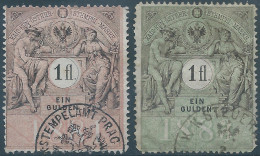 AUSTRIA-L'AUTRICHE-ÖSTERREICH,1881-1883 KAIS KÖN ÖSTERR STEMPELMARKE,Revenue Stamps Tax Fiscal,1fl-EIN GULDEN - Fiscaux