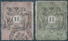 AUSTRIA-L'AUTRICHE-ÖSTERREICH,1881-1883 KAIS KÖN ÖSTERR STEMPELMARKE,Revenue Stamps Tax Fiscal,1fl-EIN GULDEN - Revenue Stamps