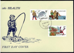 New Zealand 1980 Health - Fishing FDC - FDC