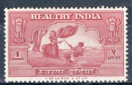 India 1951 Single Stamp Celebrating Healthy India 1a Dark Red Issued For Gandhis Birthday Unmounted Mint - Nuevos