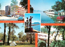 73152466 Fonyod Hotel Campingplatz Denkmal Statue Hafen Ausflugsdampfer Budapest - Hongrie