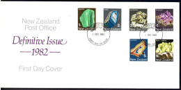 New Zealand 1982 Definitives - Gemstones FDC - FDC