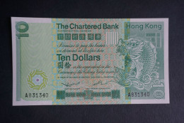 (M) 1980 HONG KONG OLD ISSUE - THE CHARTERED BANK 10 DOLLARS - First Issue #A831340 (UNC) - Hong Kong