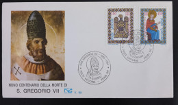 SD)1985. VATICAN. ITALY. CENTENARY OF THE DEATH OF SAN GREGORIO. FDC - Verzamelingen