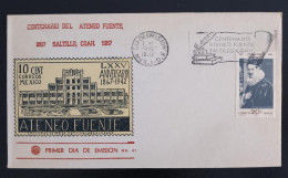 SD)1967. CENTENARY OF THE ATENEO FUENTE. FDC - Colecciones & Series