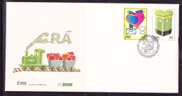 Ireland 1986 Love  First Day Cover - Unaddressed - Lettres & Documents