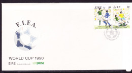 Ireland 1990 FIFA World Cup Soccer  First Day Cover - Unaddressed - Lettres & Documents