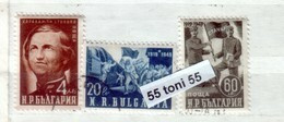 1950 General Railway And Postal Employees ( Mi 704/07) 3v.- Oblitere/used (O) Bulgaria / Bulgarie - Used Stamps
