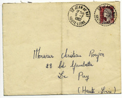 HAUTE LOIRE CP 1962 ST JEAN DE NAY RECETTE DISTRIBUTION 731 HABITANTS EN 1962 - 1960 Marianne De Decaris