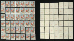 N° 1331Ab 30c COQ 42 Ex. Neuf N* N° Rouge Cote 567€ - 1962-1965 Haan Van Decaris