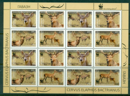 Tajikistan 2008 WWF Bactrian Deer Sheetlet MUH - Tajikistan
