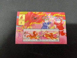 24-9-2023 (stamp) Australia - Christmas Island (bloc) Chinese New Year Of The Tiger (1998) - Christmas Island