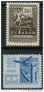 Ecuador 1954. Mi.# 841/42 MNH/Luxe. Day Of Posting. Airplane. (Ts21) - Ecuador
