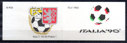 TCHECOSLOVAQUIE   Carnet  N°2849  * * Cup 1990  Football Fussball Soccer - 1990 – Italia