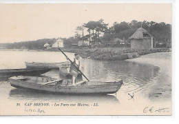 DEP. 40 CAP BRETON N°16 LES PARCS AUX HUITRES Barques, Pêcheur, Circulée - Fishing