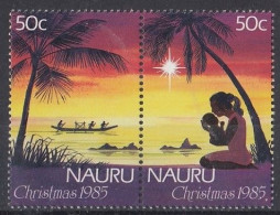 NAURU 310-311,unused,Christmas 1985 - Nauru