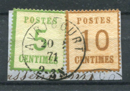 !!! ALSACE LORRAINE, N°4 ET 5 CACHET D'AVRICOURT - Used Stamps