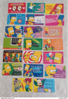 The Simpsons Set 20 Card Completo Ferrerò 1999 - Sonstige & Ohne Zuordnung
