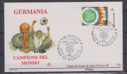 REPUBBLICA 1990 ITALIA '90 CAMPIONATI DEL MONDO VARIETA' CIAO SU BUSTA FDC RARA - 1981-90:  Nuovi