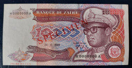 Zaire 10.000 New Zaires SPECIMEN P38S UNC - Zaïre