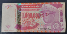 Zaire 1.000.000 New Zaires SPECIMEN P79S 1996 UNC - Zaire